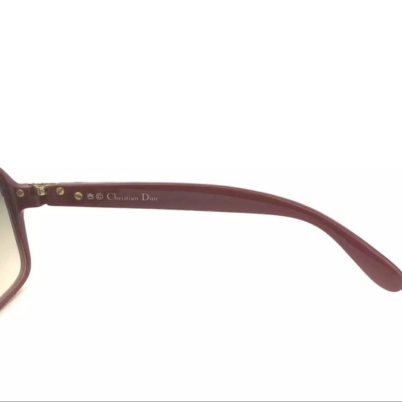 Authentic Christian Dior CD Logo bordeaux eyewear sunglasses - Picture 12 of 12